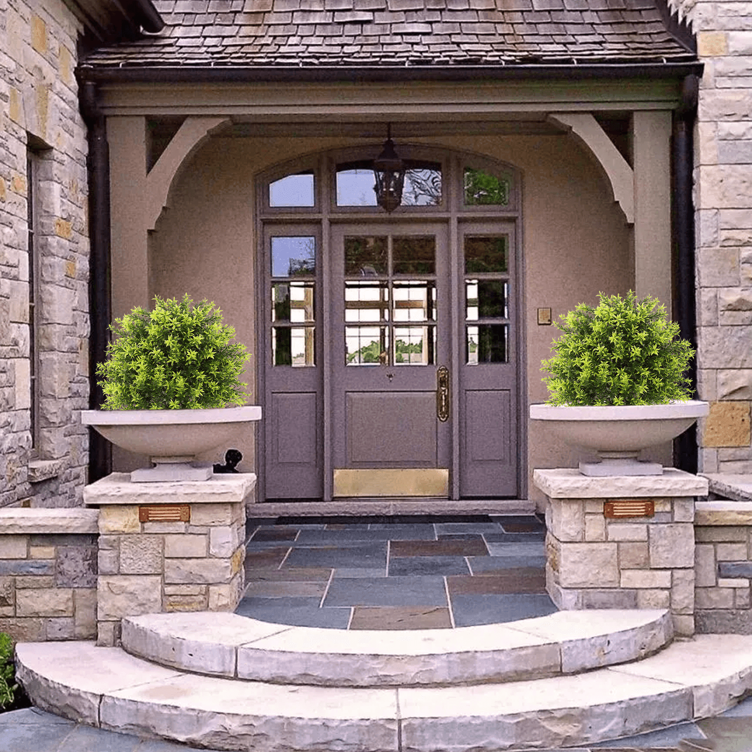 artificial-2-boxwood-topiary-ball-trees-outdoor-picture-mypoetree-60CM-000234