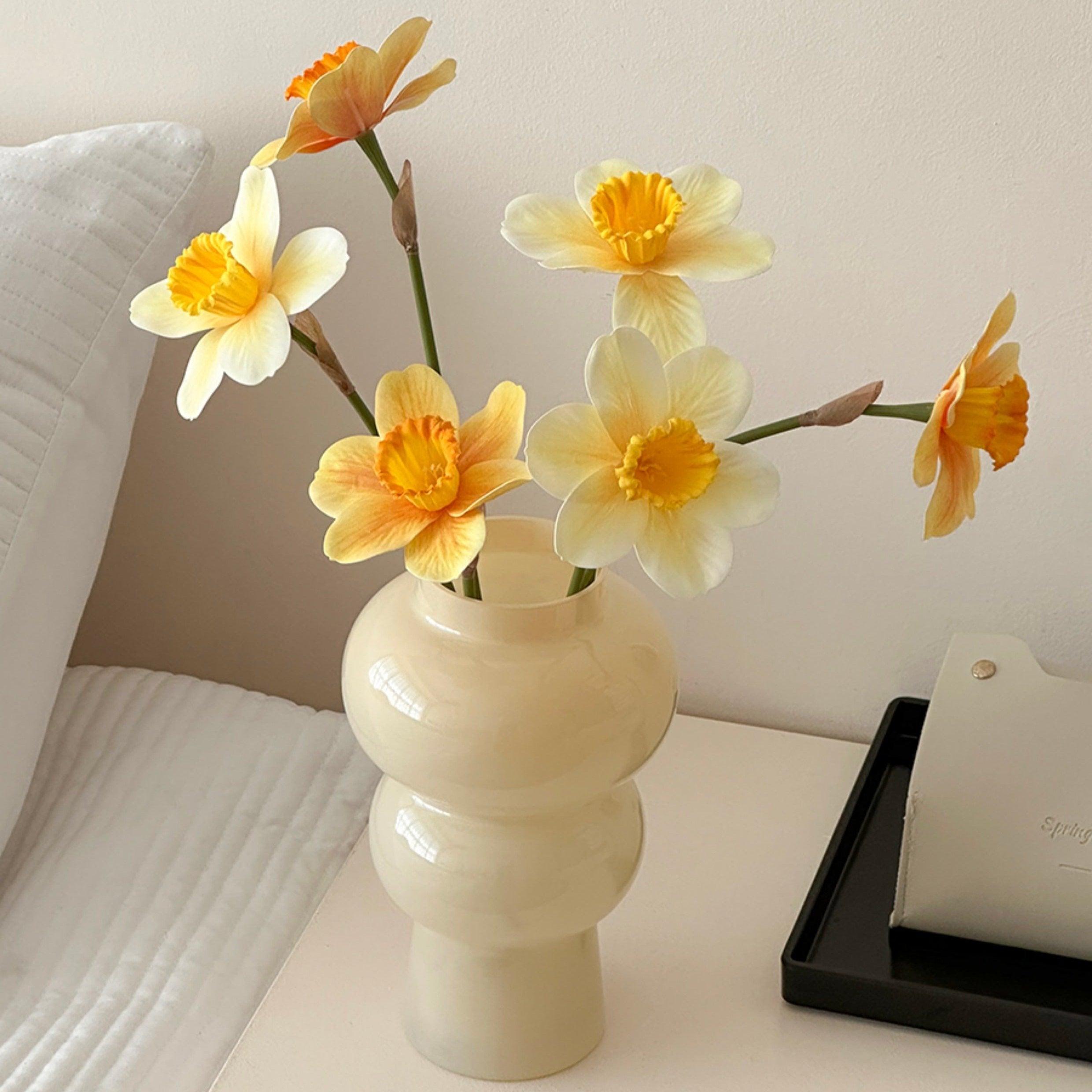 Artificial Plumeria Frangipani Flower in vase