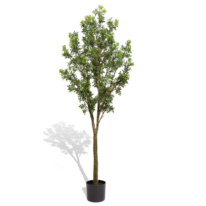 Artificial Orange Jasmine Tree (Murraya Paniculata) - 1PC Realistic Potted Faux Plant for Indoor &amp; Outdoor Decor