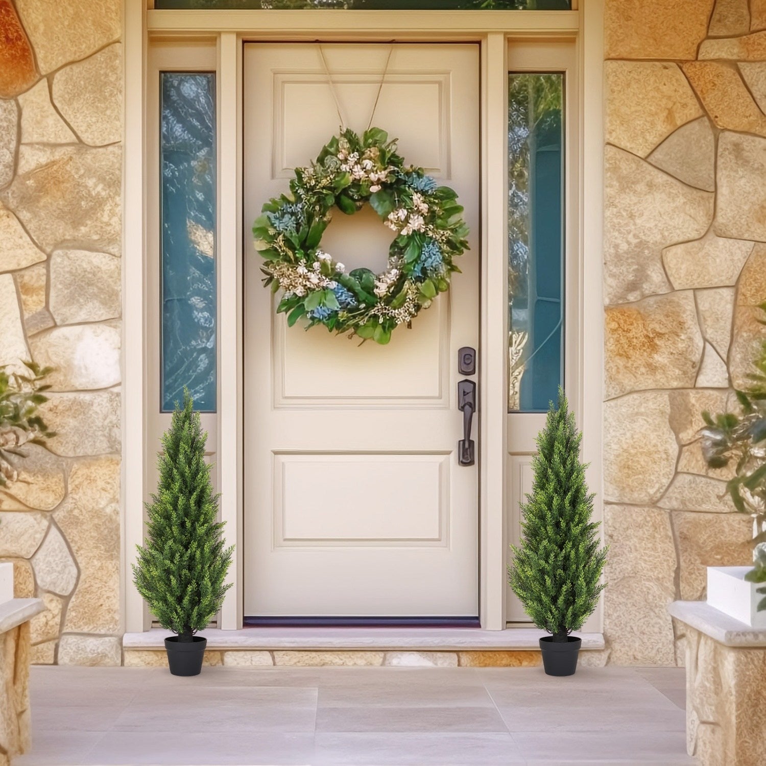 artificial-cedar-topiary-trees-porch-picture-mypoetree-90cm-sjsb-001159