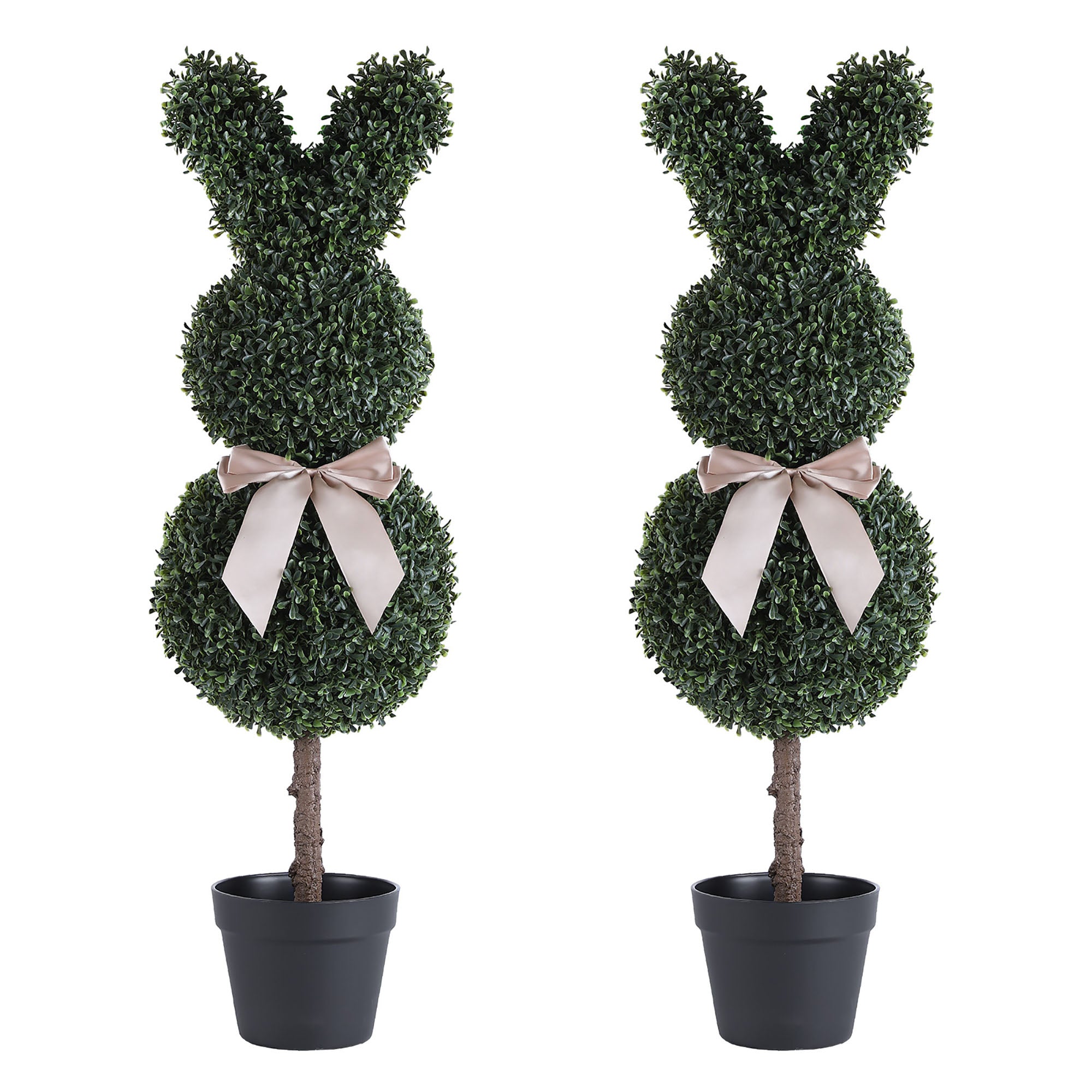 UV-Resistant Faux Boxwood Topiary Plant for Porch Decor – mypoetree
